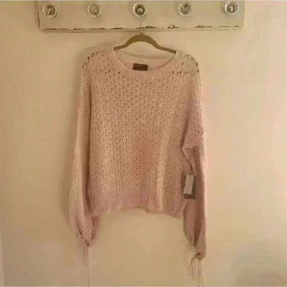 Kerisma Light Mauve Pink Wool Blend Sweater One Size Fits All - Picture 1 of 9